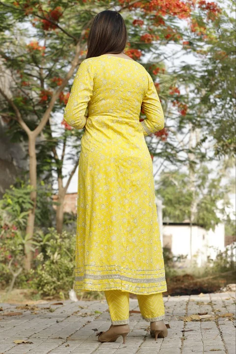 kurti with printed pant and dupatta uploaded by Women_wholesale_hub on 7/27/2022
