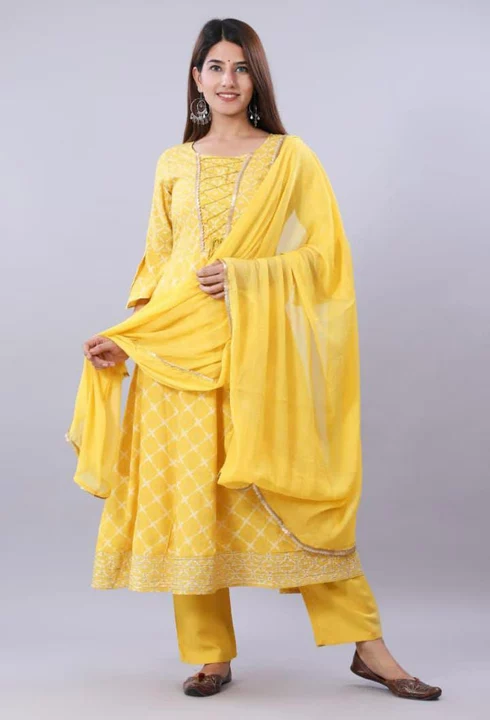 kurti with pant and dupatta uploaded by Women_wholesale_hub on 7/27/2022