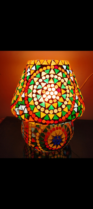 Ak Multicolour mosaic table Lamp uploaded by JEEVANI (AK ENTERPRISES) on 7/27/2022