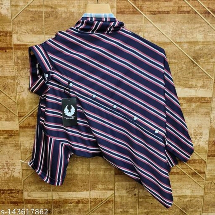 Catalog Name:*Classic Retro Men Shirts*
Fabric: Lycra
Sleeve Length: Short Sleeves
Pattern: Striped
 uploaded by Apna bazaar on 7/27/2022