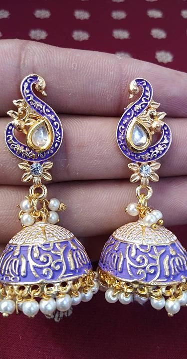 Minakari Earing jaipuri  uploaded by Jai Bhavani imitation jewellery  on 6/21/2020