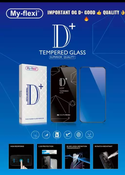 D plus temperd glass  uploaded by Shree Ambey Trader's on 7/27/2022
