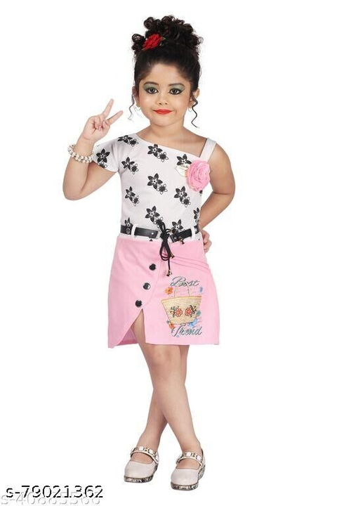 Post image Catalog Name:*Agile Elegant Girls Frocks &amp; Dresses*Fabric: Cotton BlendSleeve Length: SleevelessPattern: PrintedNet Quantity (N): SingleSizes: 0-6 Months, 3-6 Months, 6-9 Months, 6-12 Months, 9-12 Months, 12-18 Months, 18-24 Months, 0-1 Years, 2-3 Years, 3-4 Years, 4-5 Years, 7-8 YearsDispatch: 2 Days
*Proof of Safe Delivery! Click to know on Safety Standards of Delivery Partners- https://ltl.sh/y_nZrAV3