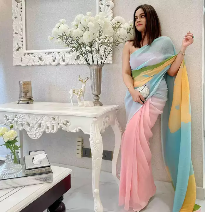 Heavy Georgette saree uploaded by business on 7/28/2022