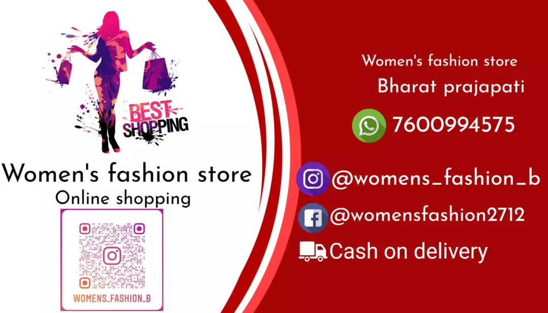 Visiting card store images of Women's fashion store