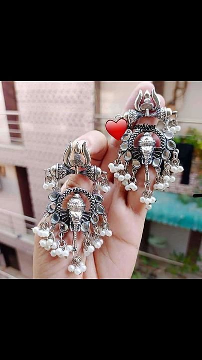 Ganesh & Trishul Earrings uploaded by business on 11/19/2020