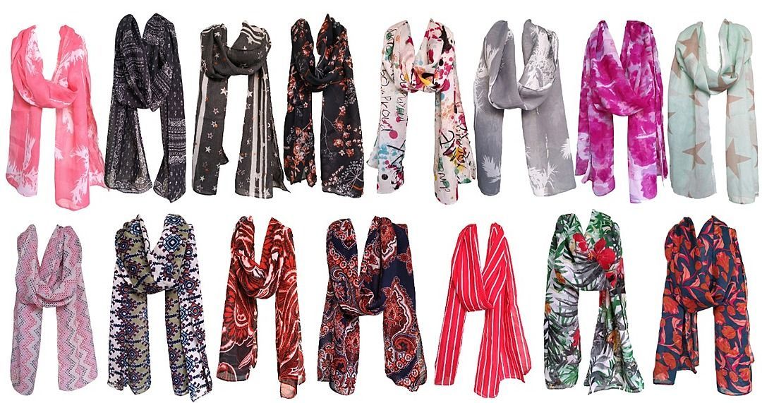 Polycotton printed scarfs and stole uploaded by business on 11/19/2020