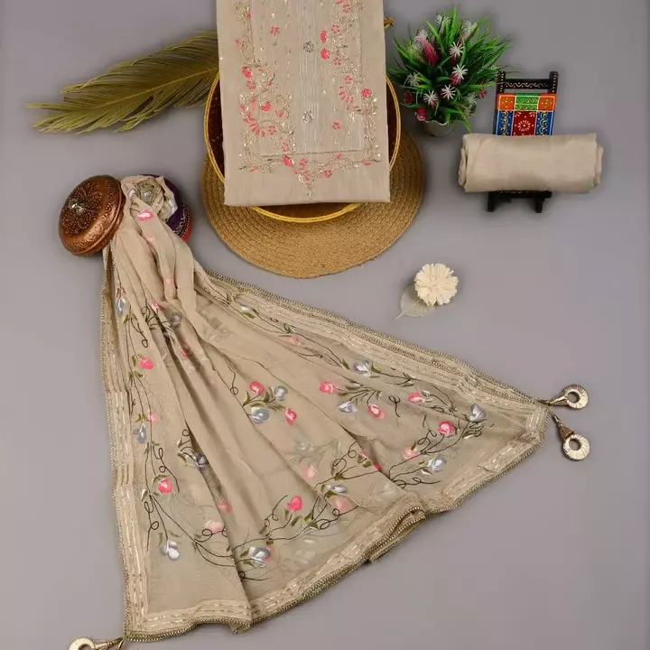 Chanderi silk suit fabric  uploaded by Geeta hand block print on 7/28/2022