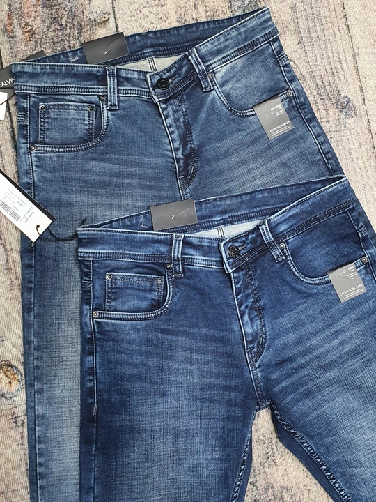 Ankle length, cotton knit lycra jeans for men uploaded by AB Enterprises on 7/28/2022