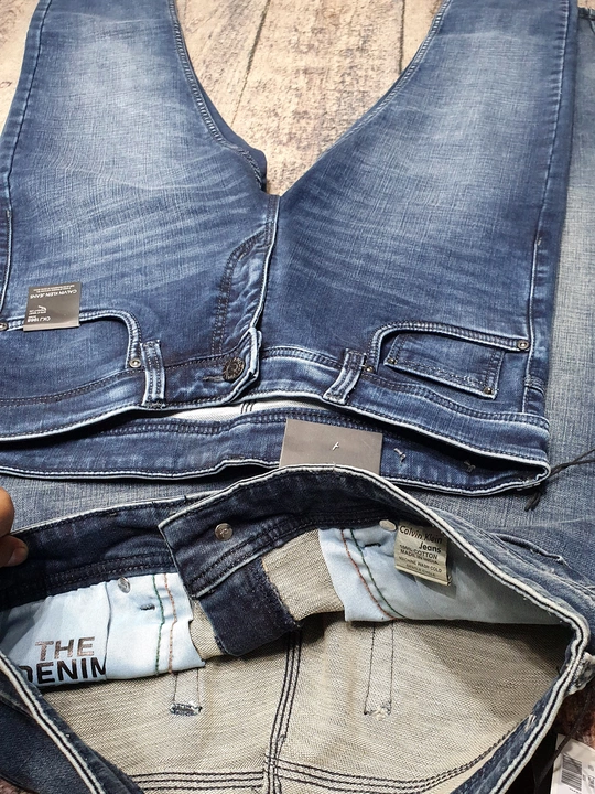Ankle length, cotton knit lycra jeans for men uploaded by AB Enterprises on 7/28/2022