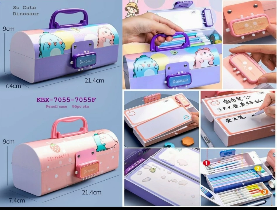 *School Kids Pencil Box Stationary Set with Different compartments for Storage of Kids Essentials uploaded by Real Reselling Superstore on 7/28/2022