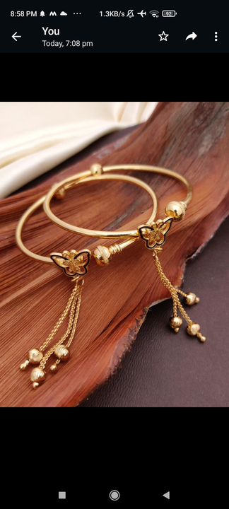 Butterfly bangle openble uploaded by PJY JEWELLERY on 7/28/2022