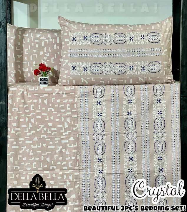 Crystal pure cotton bedsheets uploaded by SIMMI INTERNATIONAL on 7/29/2022
