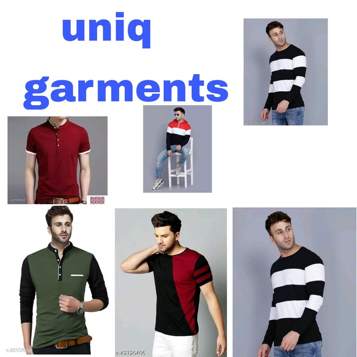 Visiting card store images of Uniq garments