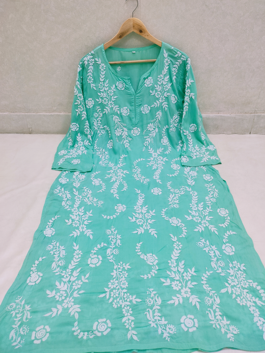 Exclusive modal kurti  uploaded by Universal lucknowi chikan center on 7/29/2022