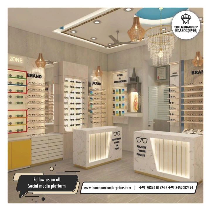 Post image Bringing our years of experience to elevate your everyday spaces for #opticalshowroom 🕶..Why us? It's simple! ✅ Intricate Craftsmanship✅ Unmatched Quality &amp; Styling✅ Creations built to last..For more details talk 📞 to our team of experts &amp; they will be happy to share all the info !!
#TheMonarchEnterprises 👑 is a Largest manufacturer of #furniture for eyewear in India, Having Largest factory in the industry for making 👓 eyewear furniture, with Largest team of Designers 👍
#FridayMotivation ✨#FridayThoughts 🌈#Retail #RetailShowroom #Opticalshop #opticalgroup #OpticalIndustry #3ddesign #opticalworld #eyewearshop #Eyewearstore #entrepreneur #Display #Modular #showroominterior #interiordesign #interiordesigner #interior #Mumbai #architecturedesign #Pune #share #like
To know more click the link below: http://bit.ly/TheMonarchEnterprises