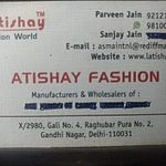 Business logo of Atishay Fashion