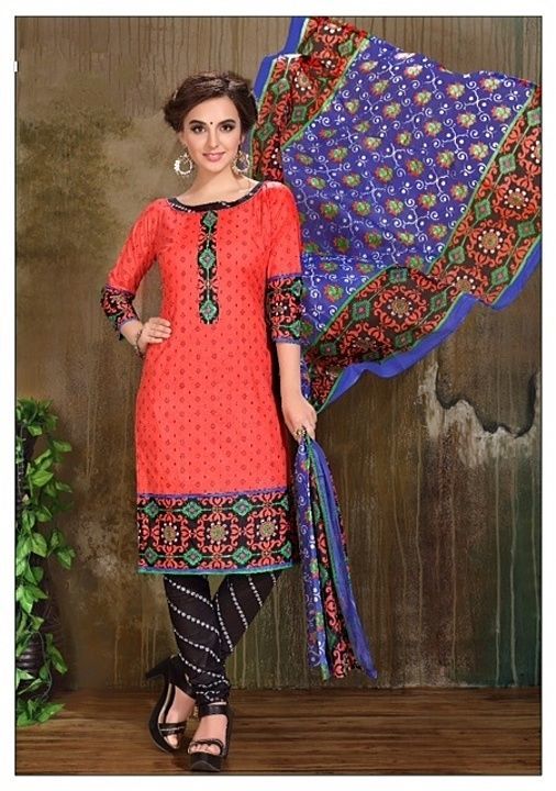 Cotton printed dress material uploaded by Maitri Boutique on 11/19/2020