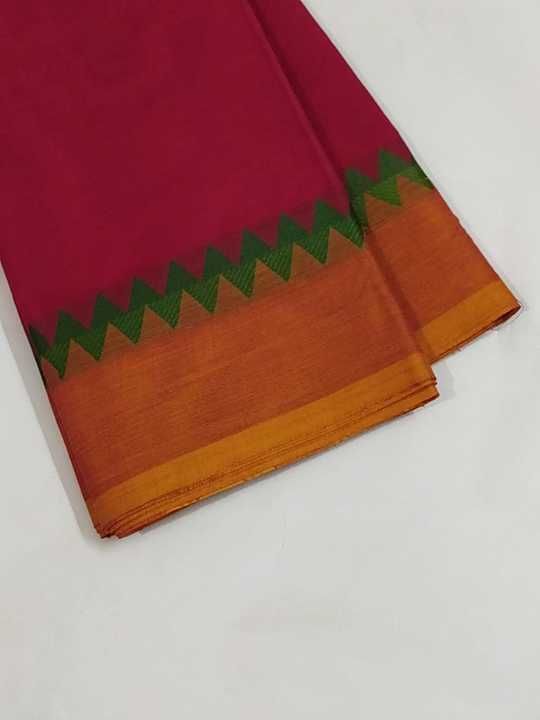 Pure cotton saree with blouse uploaded by Raja collection on 11/19/2020