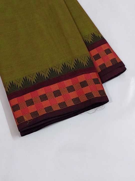 Pure cotton saree with blouse uploaded by business on 11/19/2020