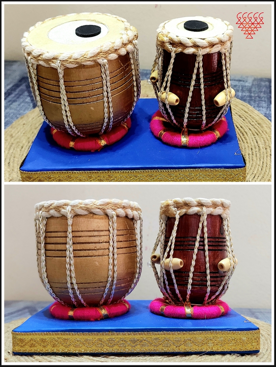 Decorative wooden Tabla Set miniature uploaded by Saraswati Artisan on 7/29/2022