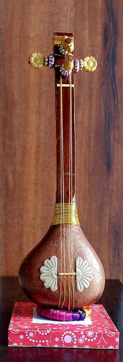 Decorative wooden Tanpura miniature uploaded by business on 7/29/2022