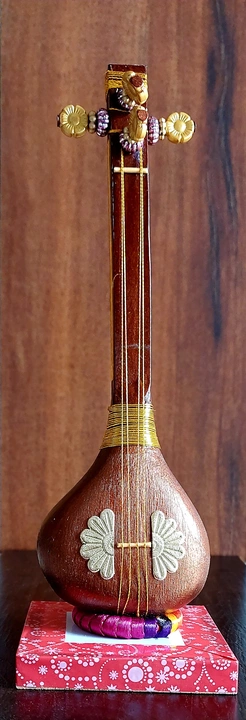 Decorative wooden Tanpura miniature uploaded by Saraswati Artisan on 7/29/2022