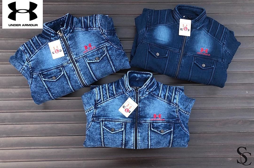 🥶🥶🥶🥶🥶🥶🥶🥶🥶

*BRAND UNDER ARMOUR *

*7@ QUALITY*

*HEAVY DENIM JACKETS*🔥

💯 SOFT COTTON INN uploaded by All  in one on 11/19/2020