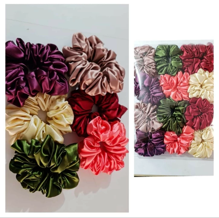 Post image Large size scrunchies. 
Wholesale rate on bulk quantity