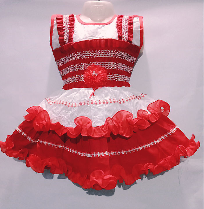 Baby cotton frock size,20+22 uploaded by Akbari collection on 6/21/2020
