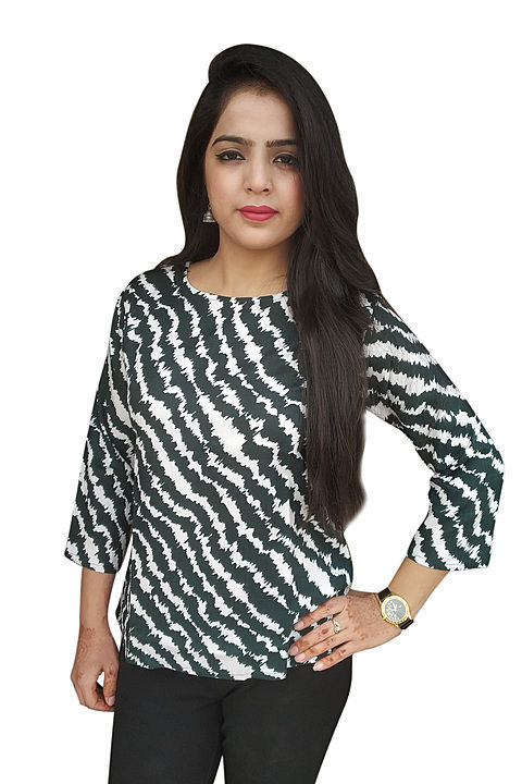 Kridha's Women Printed Rayon Top uploaded by business on 11/20/2020