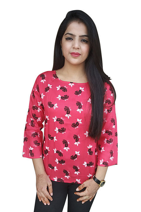 Post image Hey! Checkout my new collection called Kridha's Women Printed Rayon Top.