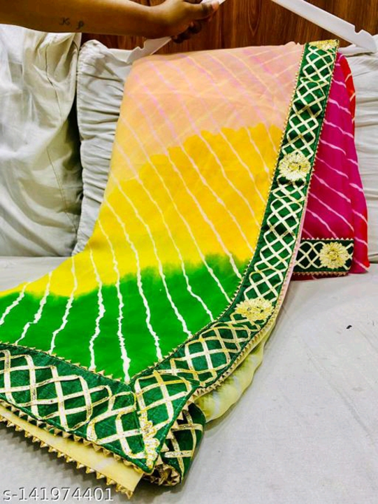 Women's Latest Printed Georgette Saree uploaded by business on 7/30/2022