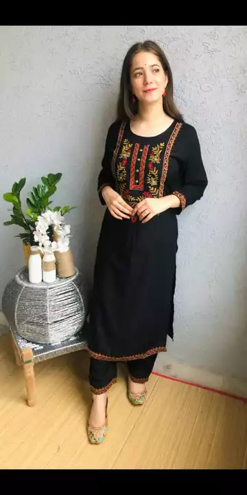 Black kurta with pent uploaded by business on 7/31/2022