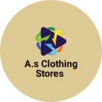 Business logo of A.S clothing stores