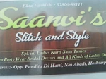 Business logo of Saanvi's stitch and style