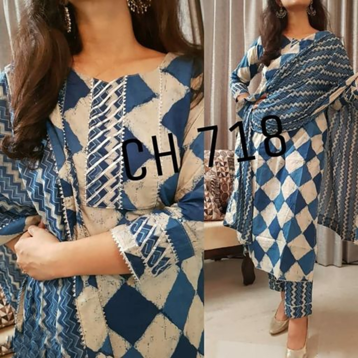 Post image *👗New Lounch👗👗*
Beautiful Super Rayon gota work Kurti with Pant and Malmal Dupatta.💃💃
Work -: gota lace work
Size - M/38 to XXL/44
* Price 775 free shipping-..*
Full stock available, , keep posting ✈✈✈✈✈✈