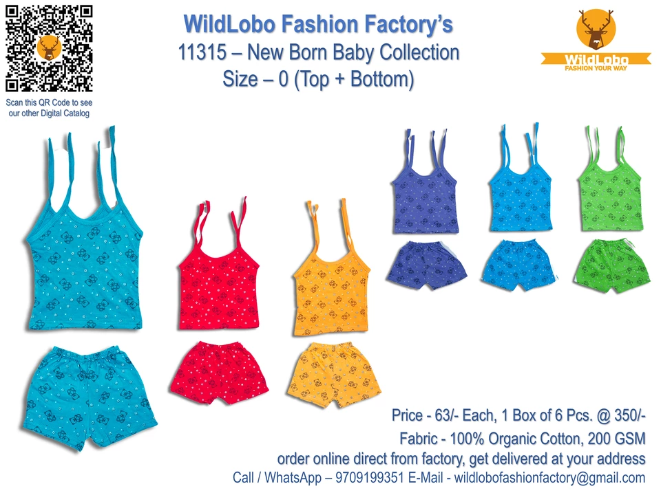 11315 - New Born Baby Collection  uploaded by WILDLOBO FASHION FACTORY on 7/31/2022