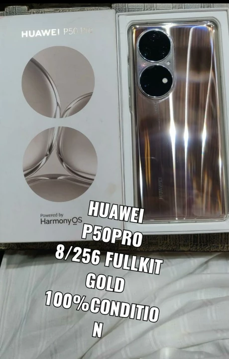 Huawei p50 pro 8/256gold  uploaded by Anas trading co on 7/31/2022