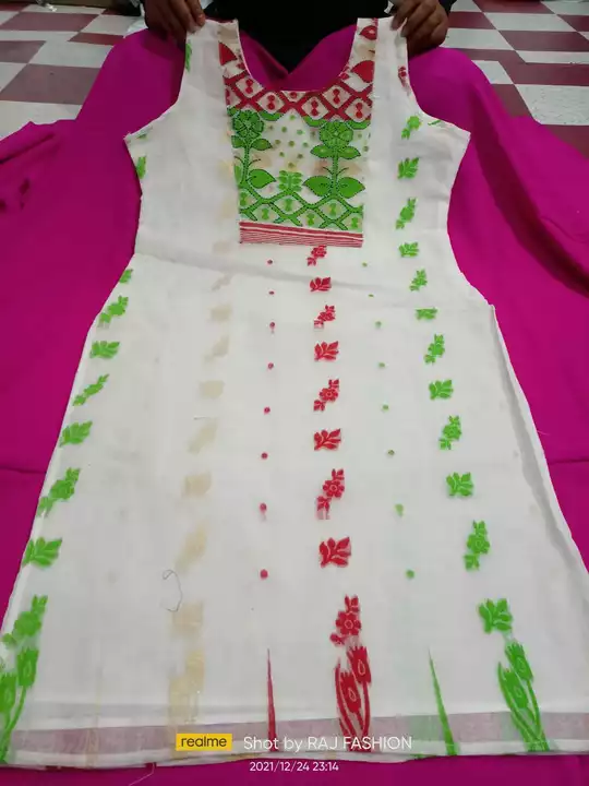 Jamdani kurti uploaded by The best collection on 7/31/2022