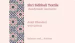 Business logo of Siddhbali textile