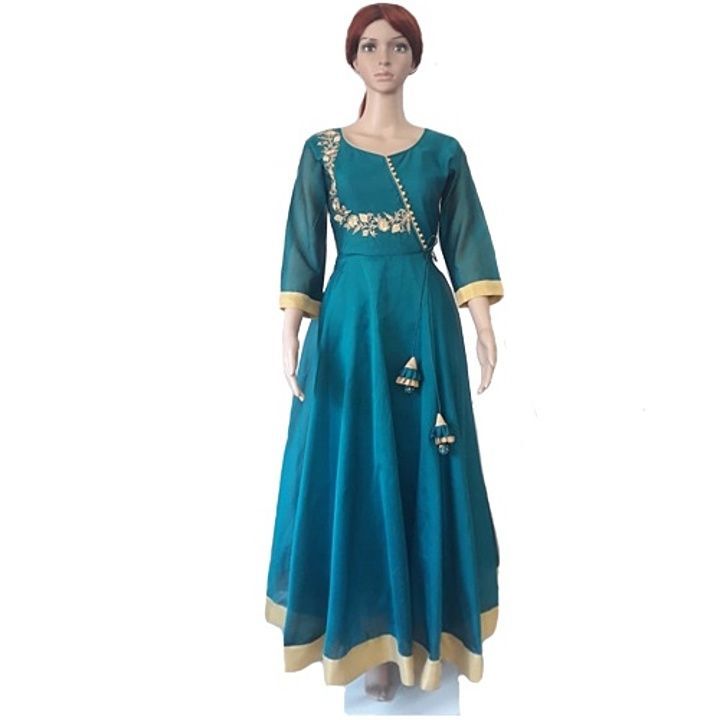 
Embroidered Chanderi Silk Floor Length Kurti with Beautiful Tassel Details
 uploaded by Oxnrich Pvt Ltd on 11/20/2020