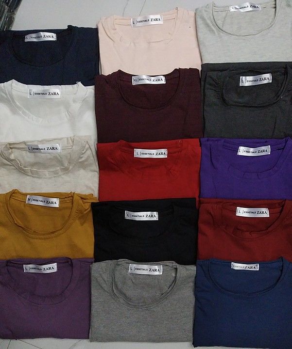 Basic half t-shirt 
M L XL SIZE
15-16 colour 
lycra fabric uploaded by business on 11/20/2020