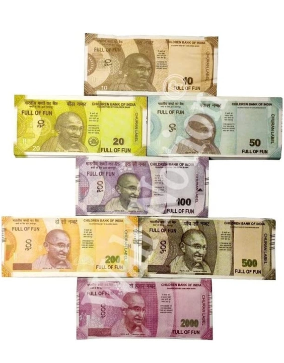 WAH NOTION® Dummy Indian Currency Duplicate Money Notes Kids 200 Units Each Denomination All New 10, uploaded by business on 8/1/2022