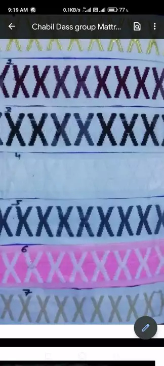 Mattress zebra bidding tape uploaded by Chabil Dass group on 8/1/2022