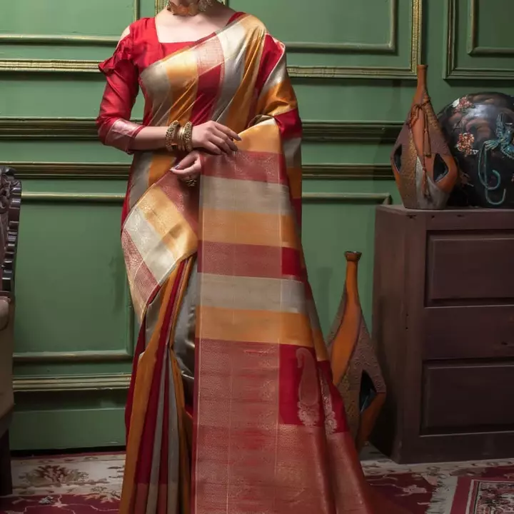 Post image Textilenow New Launch 

⚜️Saree that Gives you Vintage Look⚜️

Fabric : *Pure Tussar Silk Saree with unique zari weaves pallu and multicolour strips all over with Bishnoi broad Border*

Blouse : Saree Comes With Running Tussar Silk Blouse Piece

Contact us for more details 
📞- +91-9924660005 

(----Follow us Here----)
Instagram - 

https://instagram.com/textile.now?igshid=YmMyMTA2M2Y=
 
Facebook Page - @Textilenow

#saree #sareelove #reseller #resellerswelcome #wholeseller #sale #fashion #clothingbrand #textilenow #clothing #clothes #fashionblogger #manifacture #manifacturer #viral #instagram #feelingstrong #reseller