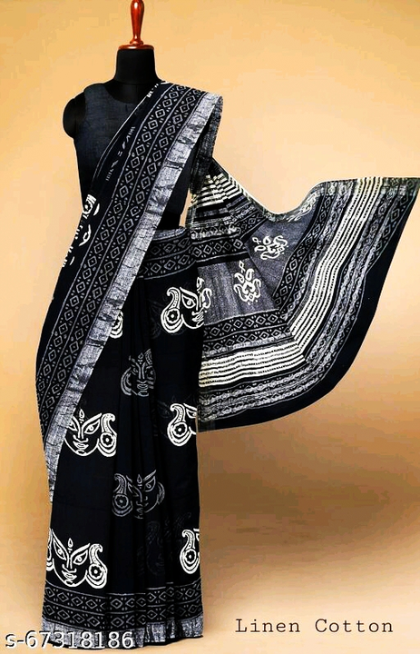 Post image Special traditional hand block print and saree looking is very good