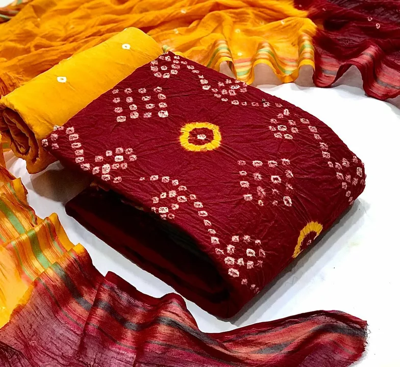 Jaipuri cotton suit uploaded by Pragya collection on 8/2/2022