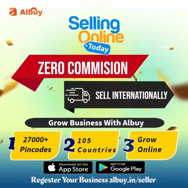 Post image Albuy is Open Digital Marketplace Which Helps Thousand of sellers to sell Their Products online Free &amp; Grow !

We Delivery Orders to More then 27000+ Pincodes and 135 Countries Worldwide

To Sell Online Register Your Business Here https://albuy.in/seller


Our Shopping App :- https://play.google.com/store/apps/details?id=com.ganie.albuy


Seller App :- https://play.google.com/store/apps/details?id=com.ganie.albuyseller



Feel Free to Inbox Us If Facing Any Problem

Regards :- Ganie E Shoppy Private Limited