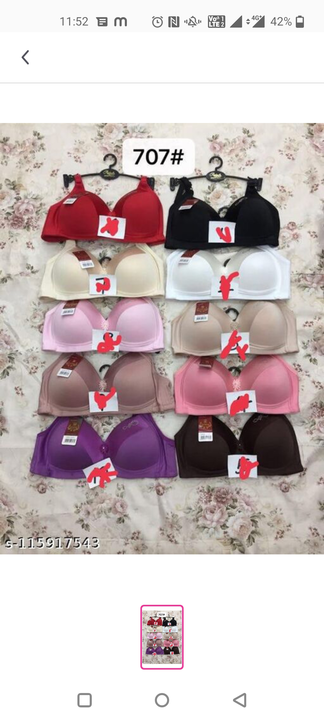 Post image I want 50 pieces of Bra at a total order value of 7500. Please send me price if you have this available.